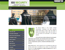 Tablet Screenshot of isssecurity.ca
